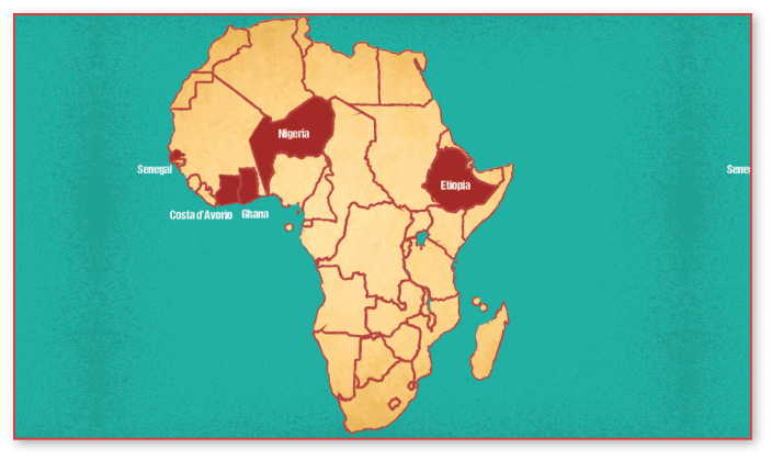 Cartina dell' Africa