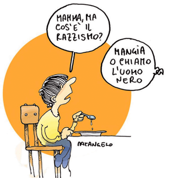 Fumetto satirico sul razzismo